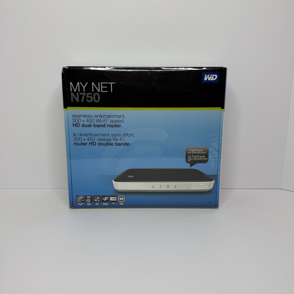 Western Digital My Net N750 HD Dual Band WiFi Router Brand New Sealed